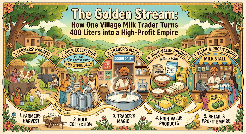 How One Village Milk Trader Turns 400 Liters into a High-Profit Empire