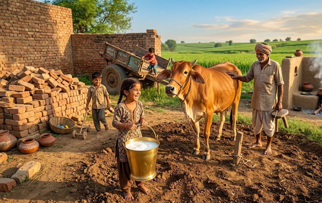 Pure Milk, Happy Children, and the Quiet Rhythm of Rural Life: A Deep Dive into a Farmer’s Daily Journey